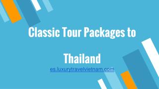 Classic Tour Packages to Thailand