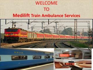 Fastest Train Ambulance Services in Ranchi by Medilift