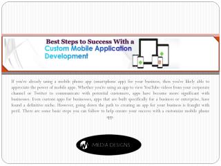 Best Steps to Success with a Custom Mobile App Development