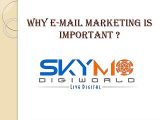 Why E-mail marketing is important?