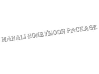 manali honeymoon package