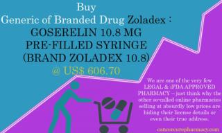 Buy Zoladex - Goserelin 10.8 Mg Pre-Filled Syringe (Brand Zoladex 10.8)