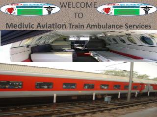 24*7 hours ICU Facilities Train Ambulance Services in Allahabad by Medivic Aviation