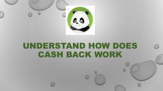 Understand How Does Cash Back Work