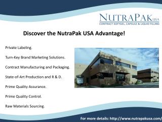 dietary supplement manufacturing