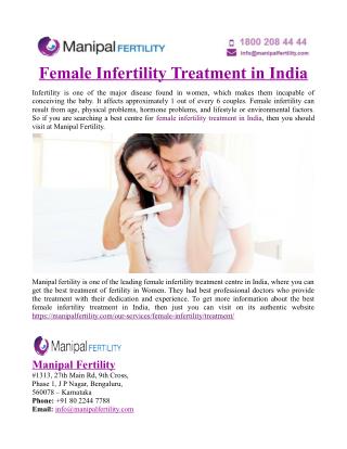 Female Infertility Treatment in India