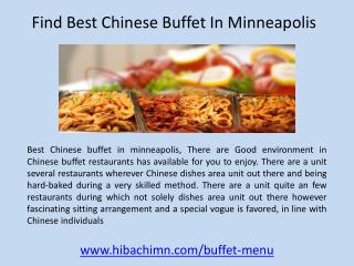 Find Best Chinese Buffet In Minneapolis