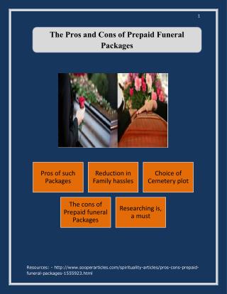 The Pros and Cons of Prepaid Funeral Packages