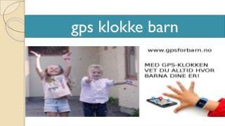 gps klokke barn