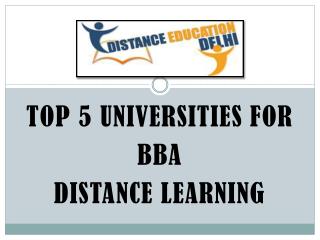 Top 5 Universities for BBA Distance Learning