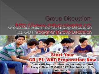 Group Discussion (GD) Topics - Latest GD Topics with Answers