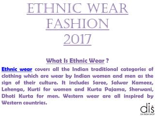 Ethnic Wear Fashion 2017