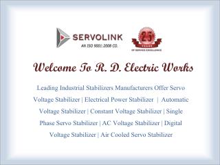 Servo Voltage Stabilizer In Noida