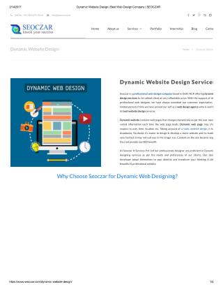 Dynamic Website Design | Best Web Design Company