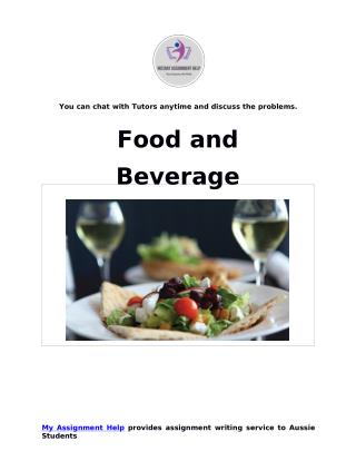 Food and Beverage Sample