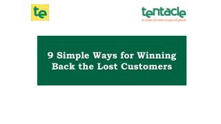 How to Bring Lost Customers Back?