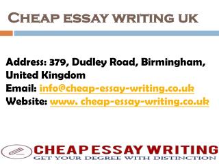 Cheap Essay Writing UK - Get Best Essay Writing Services