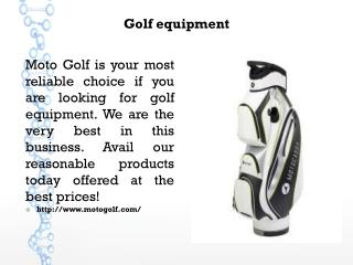 Golf equipment