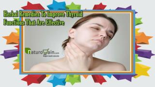 Herbal Remedies To Improve Thyroid Functions That Are Effective