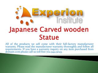 Japanese Carved wooden Statue