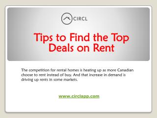 Tips to Find the Top Deals on Rent