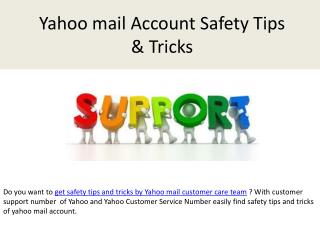 Get mail safety tips and tricks by yahoo mail customer care team