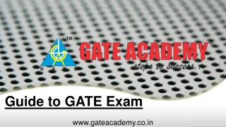 Guide to GATE Exam