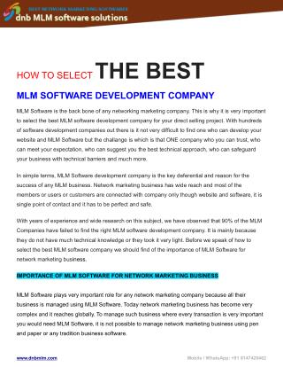 Next Generation readymade PHP MLM Software-