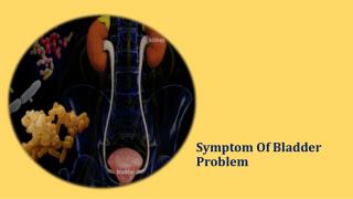 Symptom Of Bladder Problem