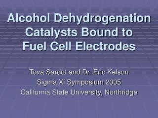 Alcohol Dehydrogenation Catalysts Bound to Fuel Cell Electrodes