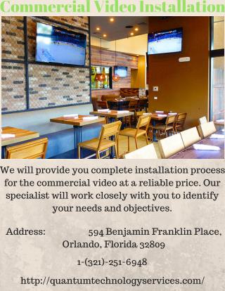 Commercial Video Installation