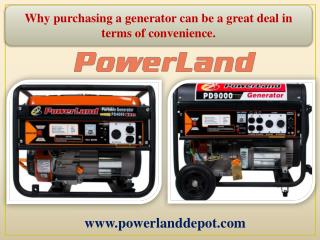Why purchasing a generator can be a great deal in terms of convenience.