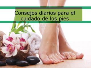 Consejos diarios para el cuidado de los pies