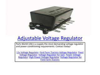 Adjustable Voltage Regulator