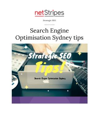 Strategic SEO,Search Engine Optimisation Sydney tips