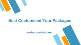 Best Customised Tour Packages