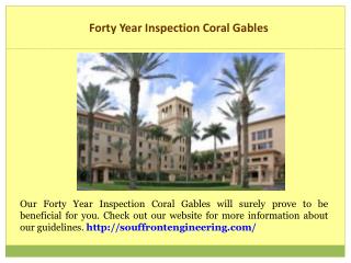 40 Year Inspection Fort Lauderdale