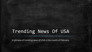 Trending News Of USA