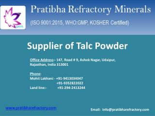 Supplier of Talc Powder
