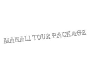 manali tour package