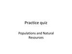 Practice quiz