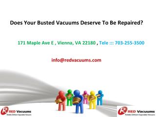 Does Your Busted Vacuums Deserve To Be Repaired?
