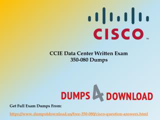 Cisco 350-080 Exam Sample Questions - Slide