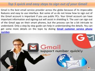 Top 5 quick and easy steps to sign out of your Gmail