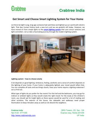 Get Smart and Choose Smart Lighting System for Your Home