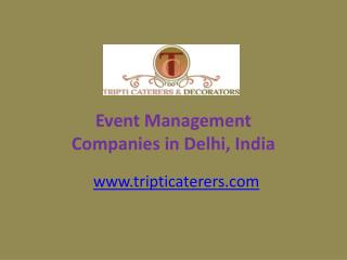 Event Management Companies in Delhi Ncr