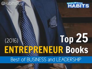 Top 25 Entrepreneur Books to Read in 2016