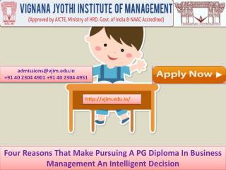 Four Reasons That Make Pursuing A PG Diploma In Business Management An Intelligent Decision