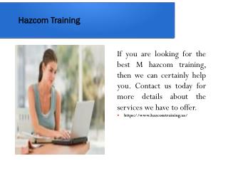 Hazcom Training