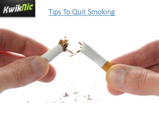 Tips To Quit Smoking